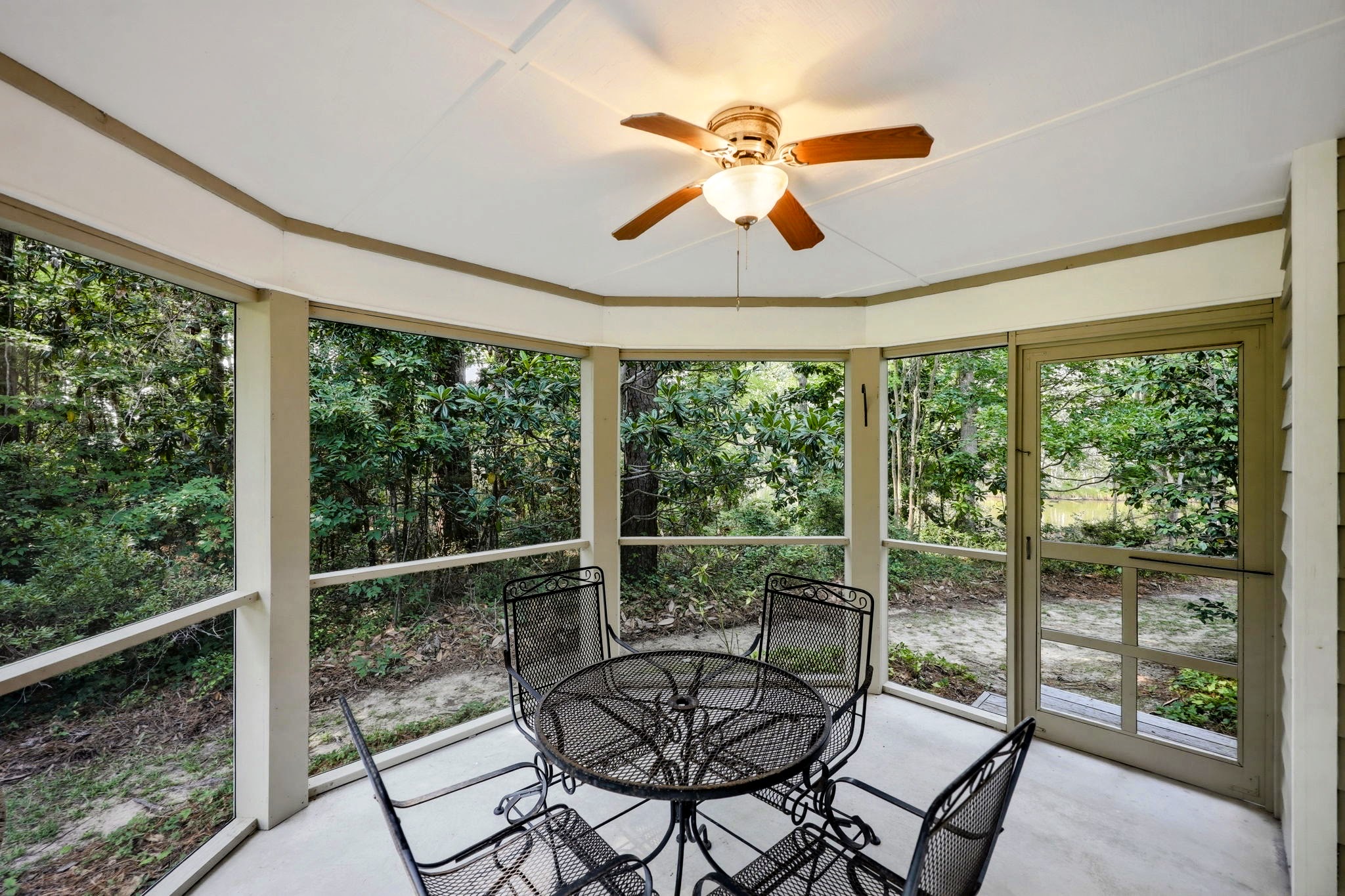 Screened porch for summer evenings